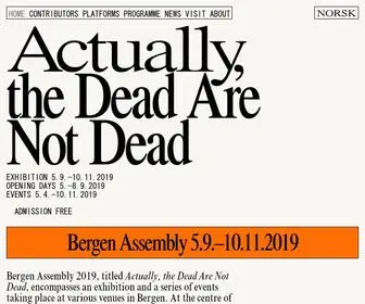 Bergenassembly.no(Bergen Assembly) Screenshot