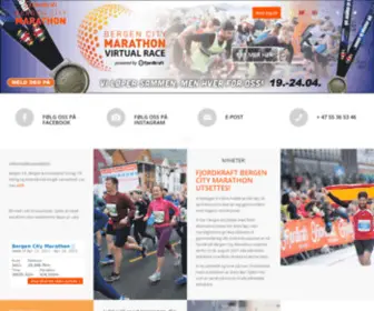 Bergencitymarathon.no(Bergen City Marathon) Screenshot