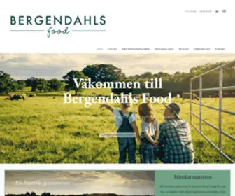 Bergendahlsfood.se(En grossist inom dagligvaruhandeln) Screenshot