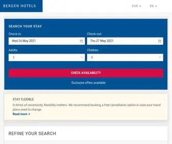 Bergenhotelsweb.com(Bergen hotels & apartments) Screenshot