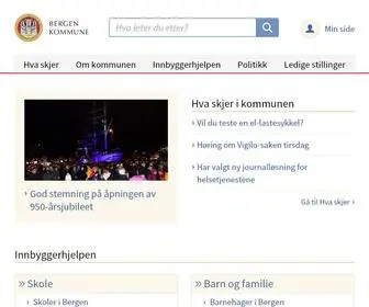Bergen.kommune.no(Bergen kommunes nettsted) Screenshot