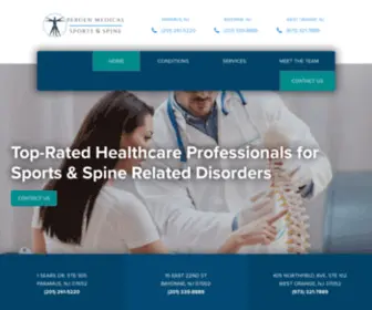 Bergenmedicalsportsandspine.com(Top-Rated Provider of Holistic Care for Sports & Spine Related Disorders) Screenshot