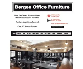 Bergenofficefurniture.com(New & Used Office Furniture) Screenshot