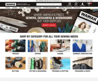 Bergentailorsupply.com(WAWAK Sewing Supplies) Screenshot