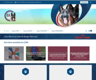 Berger-Allemand.net(Club Officiel du Chien de Berger Allemand) Screenshot