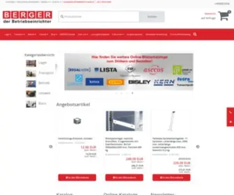 Berger-Shop.de(Büromöbel) Screenshot