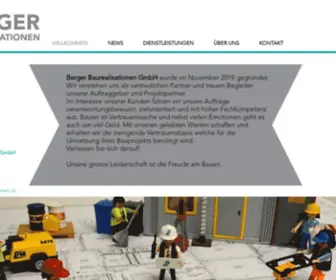Bergerbaurealisationen.ch(Bauleiter) Screenshot