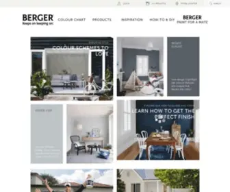 Berger.com.au(Berger paint) Screenshot