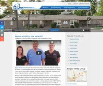 Bergerdentalgroup.com(Dentist Columbia) Screenshot