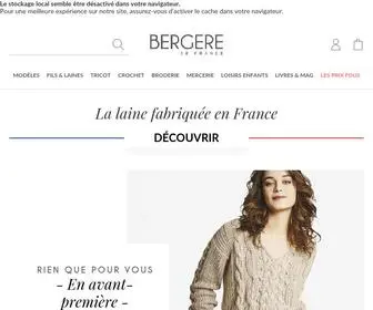 Bergere-DE-France.be(Bergère de France) Screenshot