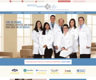 Bergerhenryent.com(ENT Doctors Philadelphia) Screenshot