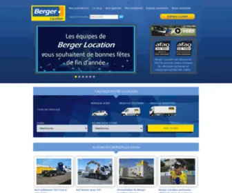 Bergerlocation.fr(Berger Location : Location de véhicules utilitaires et industriels pour particuliers et professionnels) Screenshot