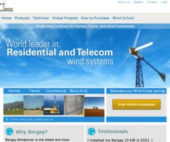 Bergey.com(Bergey Windpower Co) Screenshot