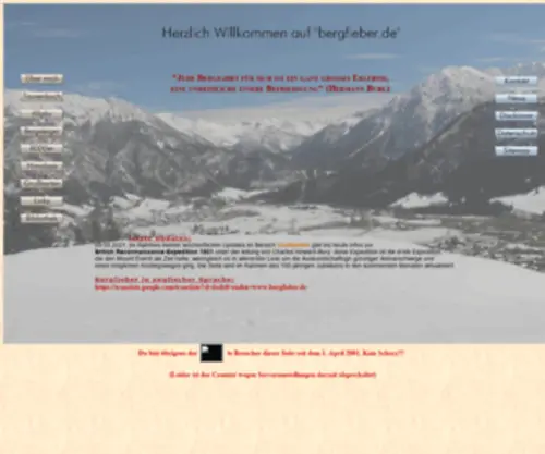 Bergfieber.de(Bergwandern) Screenshot
