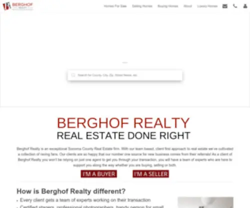 Berghofrealty.com(Berghof Realty) Screenshot