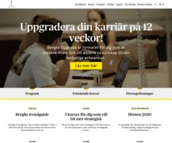 Berghs.se(Utbildning inom kommunikation) Screenshot