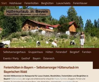 Berghuette-Bayern.de(Ferienhütten) Screenshot