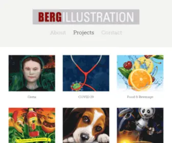 Bergillustration.com(Ron Berg Illustration) Screenshot