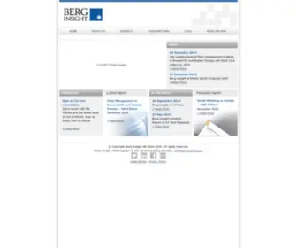Berginsight.com(Berg Insight) Screenshot