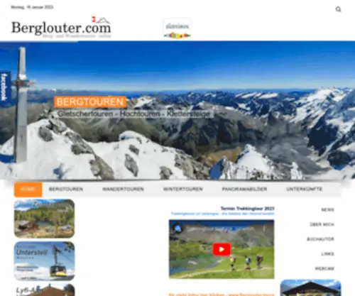 Berglouter.com(Wandern im Vinschgau) Screenshot