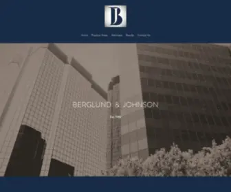 Berglundandjohnson.com(Berglund and Johnson) Screenshot