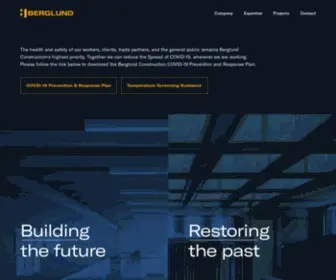 Berglundco.com(Building, New Construction & Restoration) Screenshot