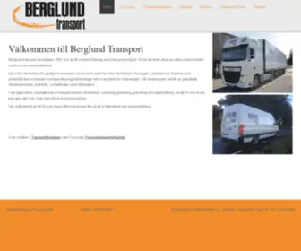 Berglundtrp.se(Berglund Transport) Screenshot