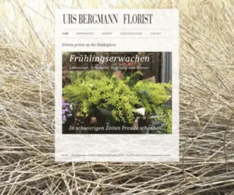 Bergmann-Florist.ch(URS BERGMANN) Screenshot