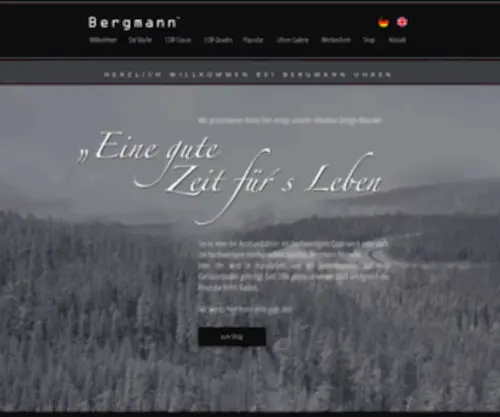 Bergmann-Watches.com(Bergmann Uhren Willkommen) Screenshot