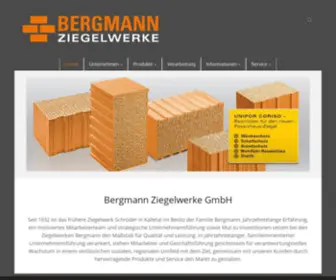 Bergmann-Ziegel.de(Bergmann Ziegelwerke GmbH) Screenshot