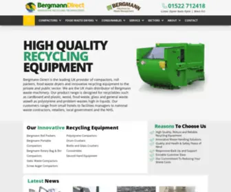 Bergmanndirect.co.uk(Commercial Recycling Equipment) Screenshot