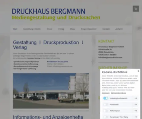 Bergmanndruck.com(Gestaltung I Druckproduktion I Verlags Webseite) Screenshot