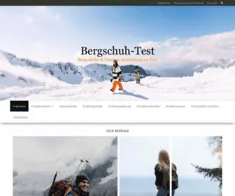 Bergschuh-Test.de(Die besten Bergschuhe und Outdoorbekleidung im TestBergschuh Test) Screenshot
