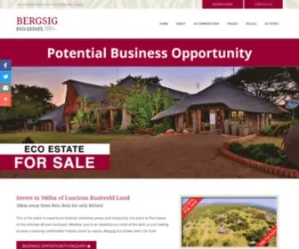 Bergsigecoestate.co.za(Bergsig Eco Estate Accommodation & Function Venue near Bela Bela) Screenshot