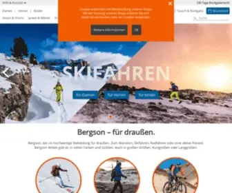 Bergson-Shop.de(Günstige Outdoorbekeidung und Skibekleidung in allen Größen) Screenshot