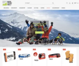 Bergsport-Welt.de(Hochwertige Bergsport Ausrüstung entdecken) Screenshot