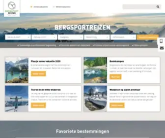 Bergsportreizen.nl(Reisorganisatie van de NKBV) Screenshot