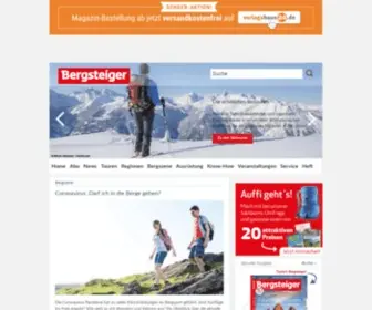 Bergsteiger.de(BERGSTEIGER Magazin) Screenshot