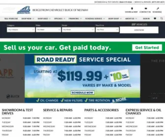 Bergstromneenah.com(Bergstrom Chevrolet Buick of Neenah) Screenshot