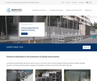 BergtecProtection.com(Flood Barrier Protection) Screenshot