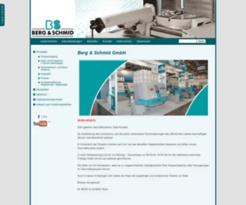 Bergundschmid.de(Berg &amp; Schmid) Screenshot