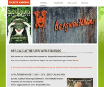 Bergwaldtheater.de(Weißenburg) Screenshot