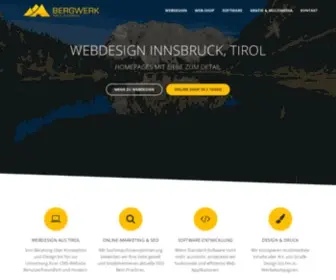 Bergwerk.co(Webdesign, Software & Multimedia Innsbruck, Tirol) Screenshot