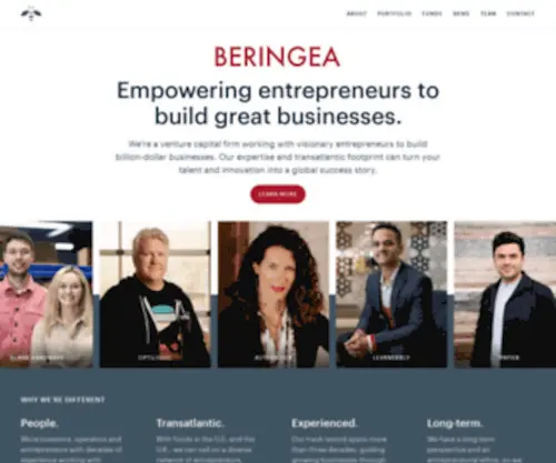 Beringea.co.uk(Beringea) Screenshot