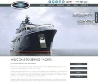 Beringyachts.com(Semi-Custom Steel Trawler Yachts) Screenshot