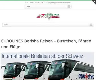 Berisha-Reisen.com(Busreisen, Fähren & Hotels) Screenshot