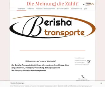 Berisha-Transporte.ch(Seite) Screenshot