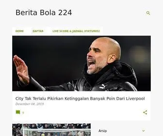 Beritabola224.com Screenshot