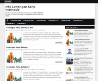 Beritalowongankerja.info(Website Informasi Lowongan Kerja Terbaru) Screenshot