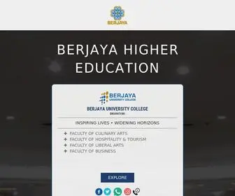 Berjaya.edu.my(BERJAYA University College of Hospitality) Screenshot